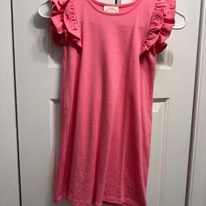 The Beaufort Bonnet Company Coral Ruffle Sleeve Dress